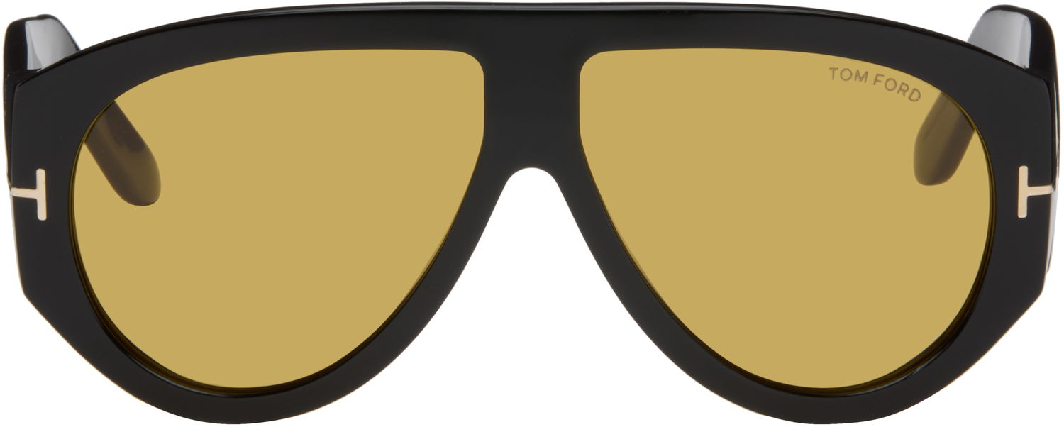 Слънчеви очила Tom Ford Bronson Pilot-style Sunglasses Черно | FT1044_6001E, 0