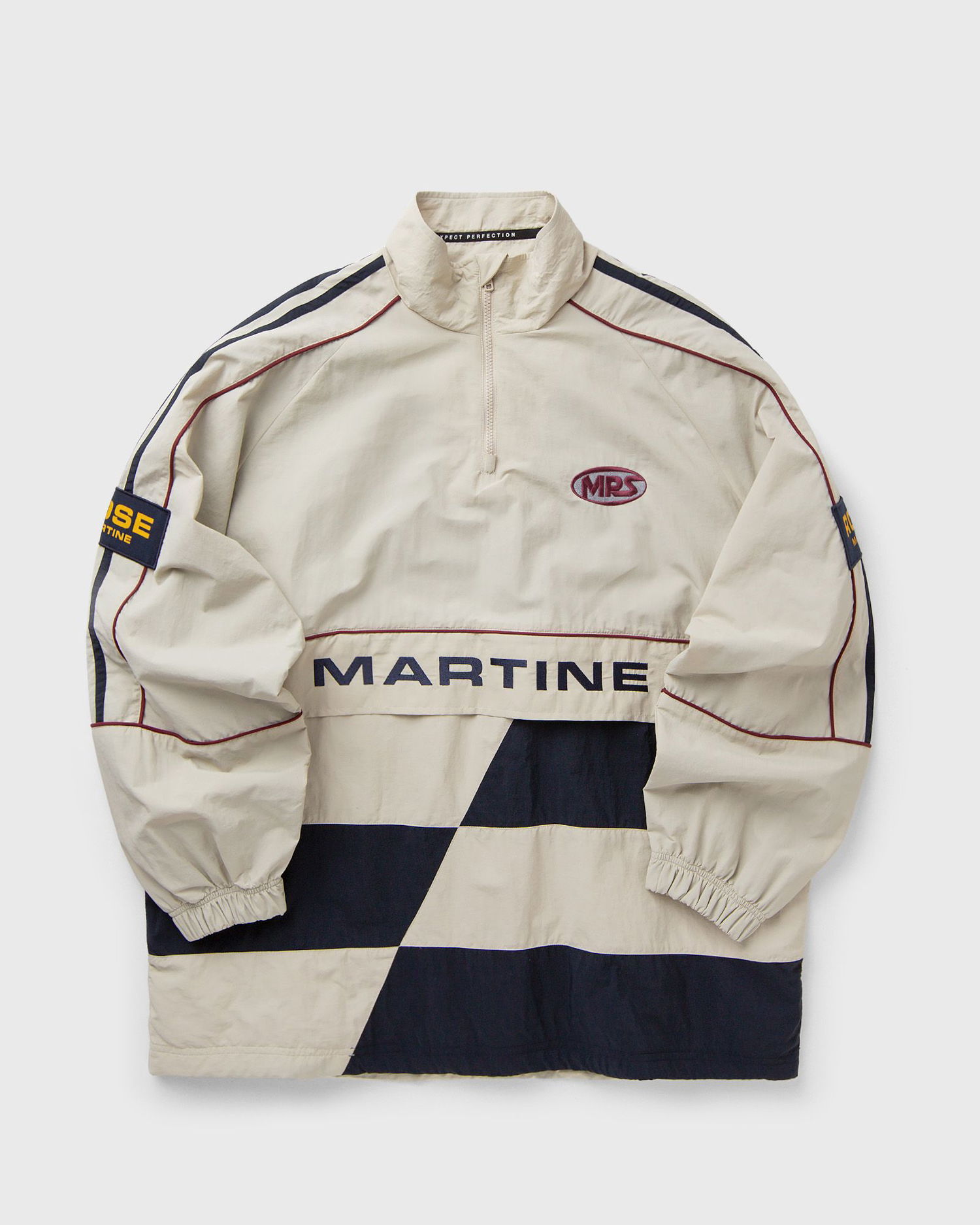 Ветровка Martine Rose Martine Racing Stripe Checkerboard Half-Zip Pullover Многоцветен | 121WP01052-WHT, 0