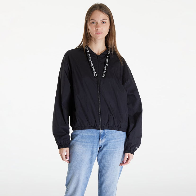 Ветровка CALVIN KLEIN Jeans Logo Drawstring Windbreaker Black Черно | J20J223353 BEH