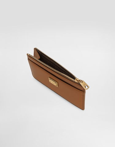 Портфейл Dolce & Gabbana Dolce & Gabbana Plongé Calfskin Card Holder Кафяво | BI1261A9S258Z093, 3