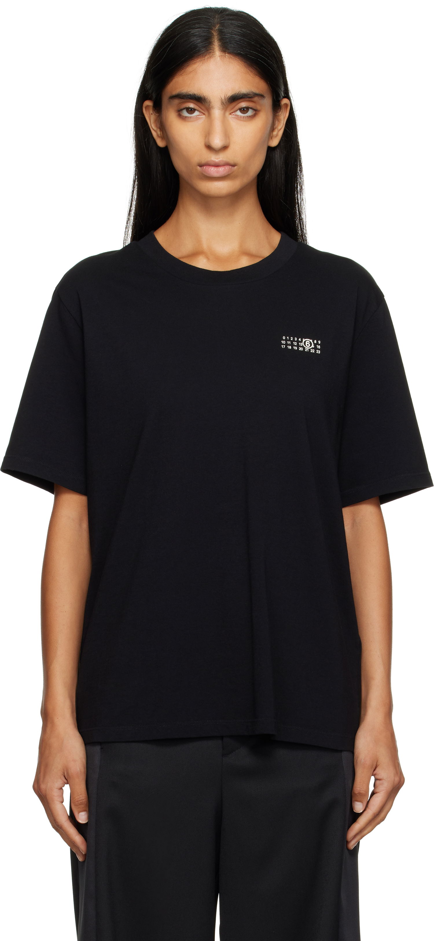 Тениска Maison Margiela MM6 Maison Margiela Cotton Jersey T-Shirt Черно | SH2GC0031 M20048, 0