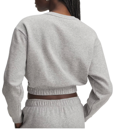 Суитчър Under Armour Cropped Rival Fleece Piped Crew Sweatshirt Сиво | 6007035-011, 2