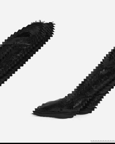Кецове и обувки UGG Telfar Logo Tall Crinkle Leather Boots Black Черно | 1155871 BLK, 4