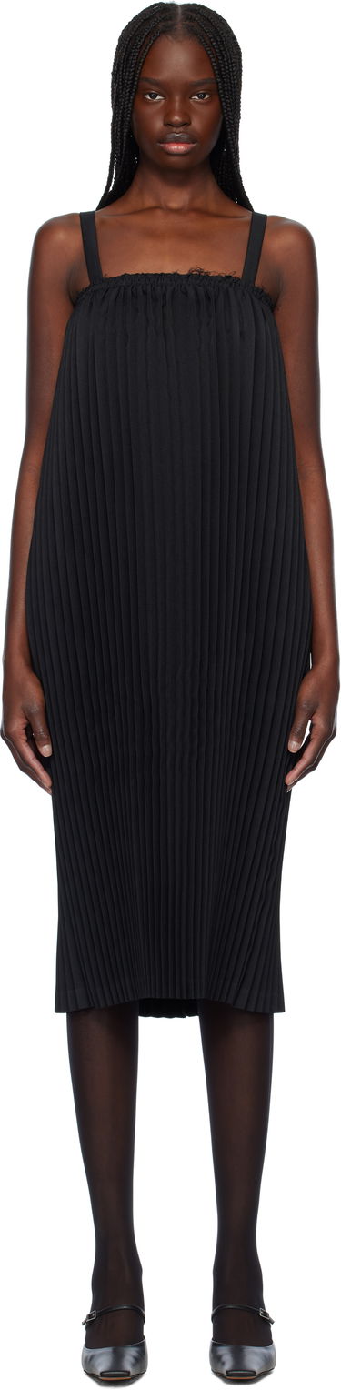 Pокля Comme des Garçons Comme des Garçons Gabardine Midi Dress Черно | RO-A003-S25, 0