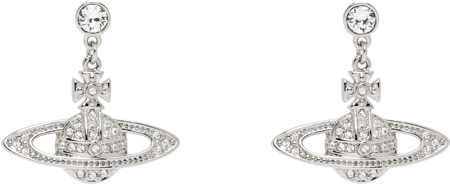 Обеци Vivienne Westwood Mini Bas Relief Drop Earrings Металик | 62020025-02P116-CN, 0