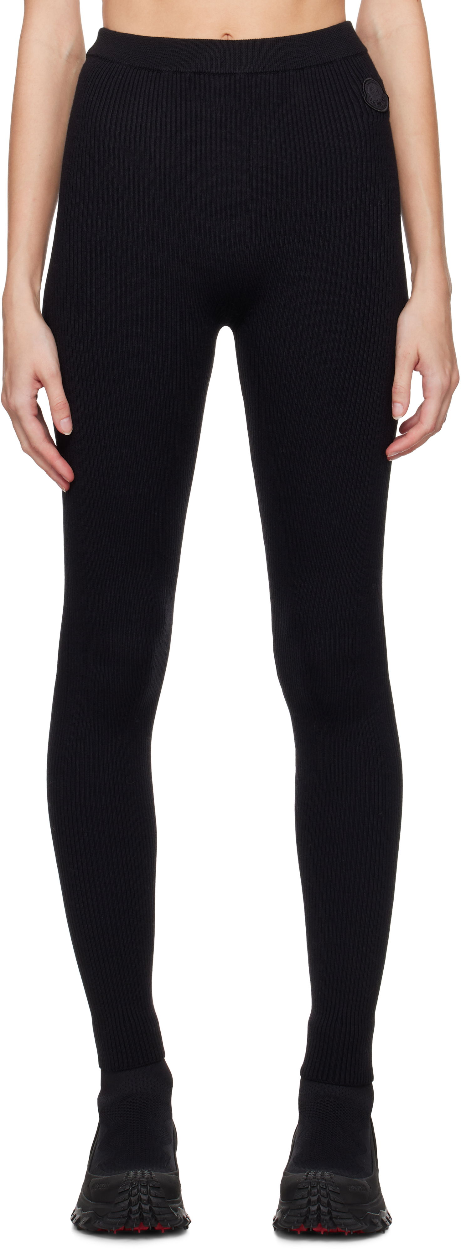 Клинове Moncler Two-Pack Rib-Knit Leggings Черно | J20939G00005M1259, 0