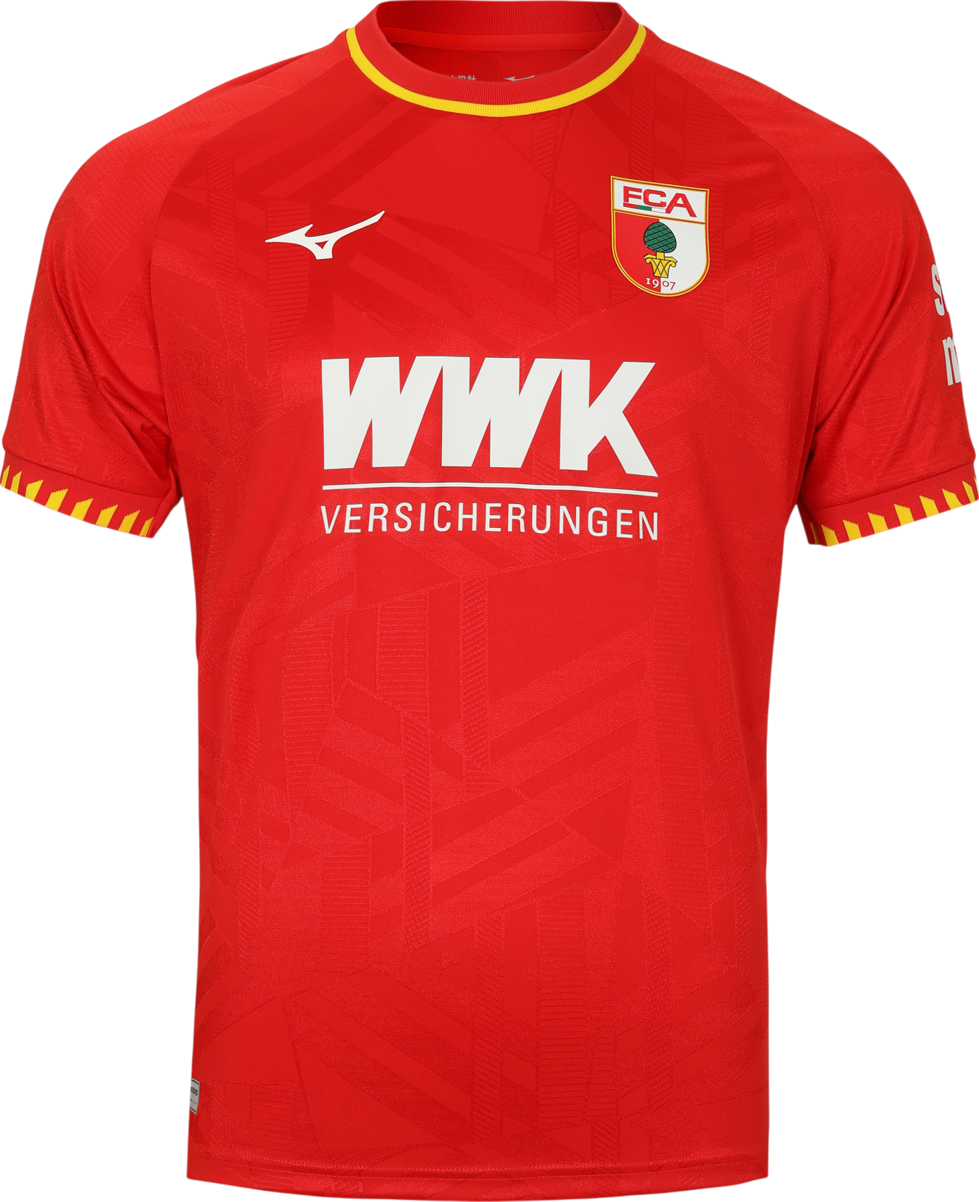 Фланелка Mizuno Mizuno FC Augsburg Away Jersey 2025/26 Червено | p2gacx11-52, 1