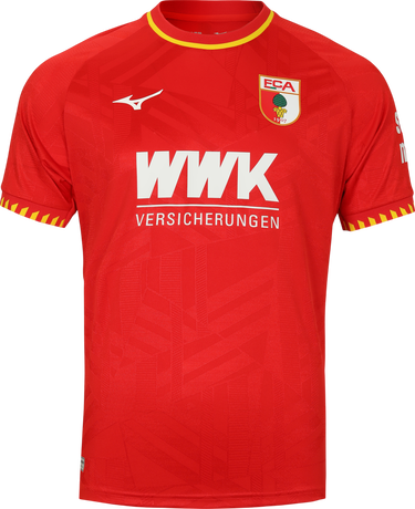Фланелка Mizuno Mizuno FC Augsburg Away Jersey 2025/26 Червено | p2gacx11-52, 1