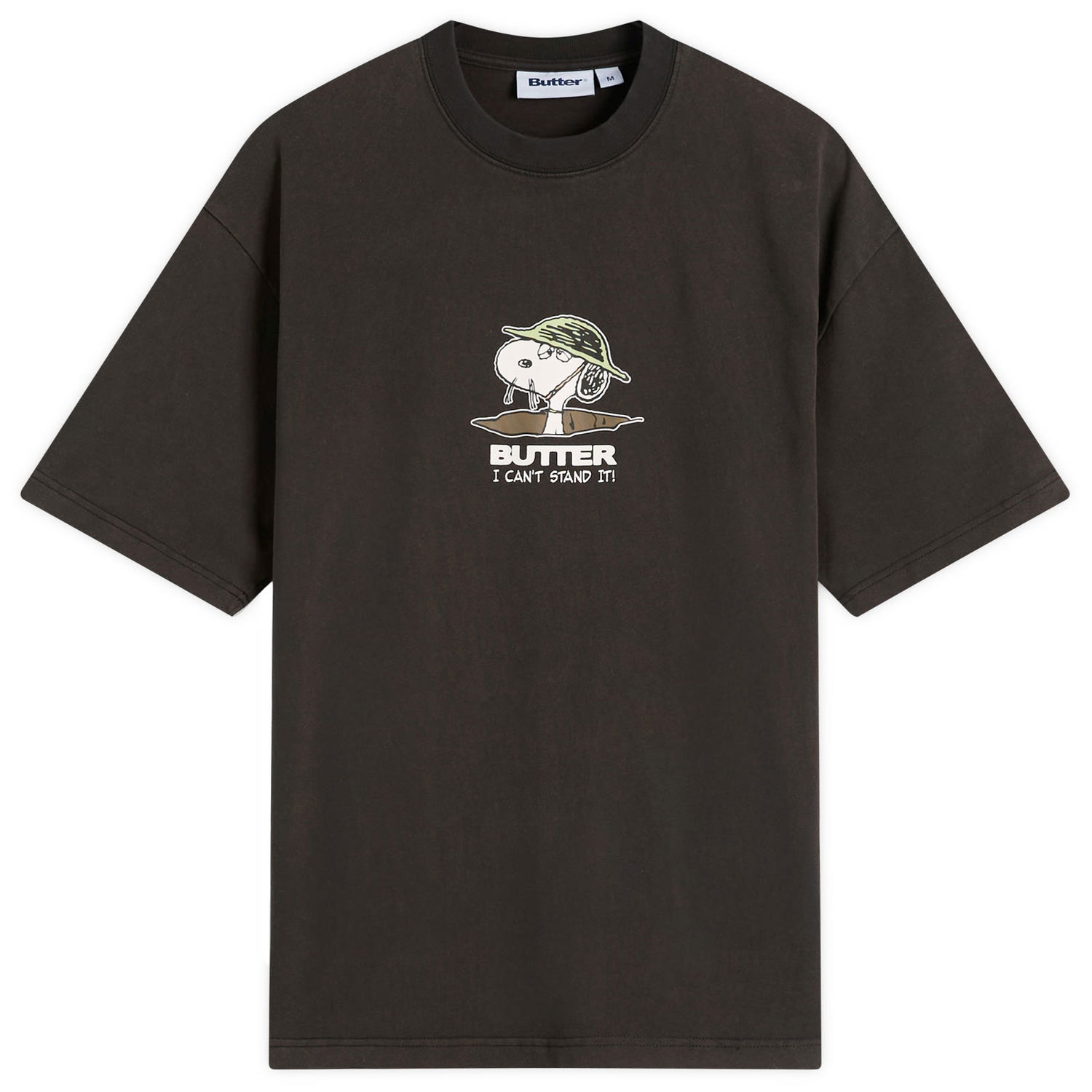 Тениска Butter Goods Peanuts Can't Stand It T-Shirt Кафяво | BGBP240102-WBK, 1
