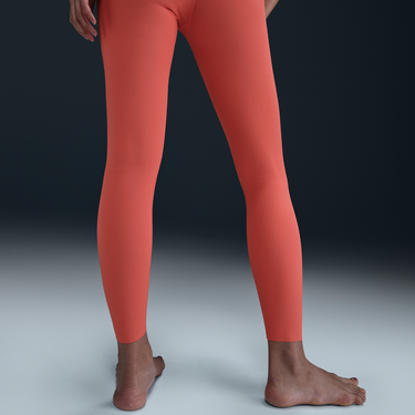 Комбинезон Nike Nike Zenvy 7/8 Ribbed Leggings with High Waist and Gentle Support Оранжево
 | HF1443-814, 4