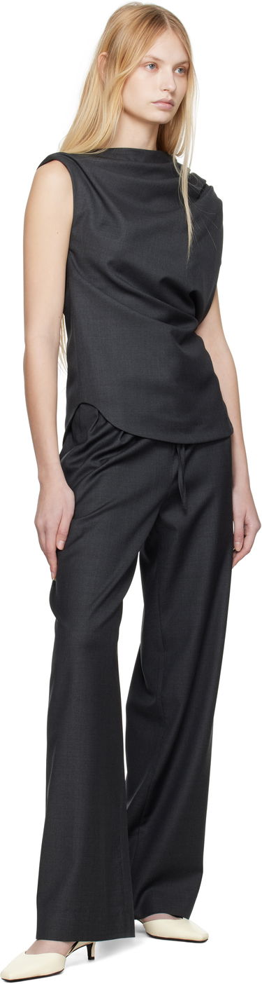 Панталони Loulou de Saison Loulou de Saison Cove Trousers Черно | COVE, 3