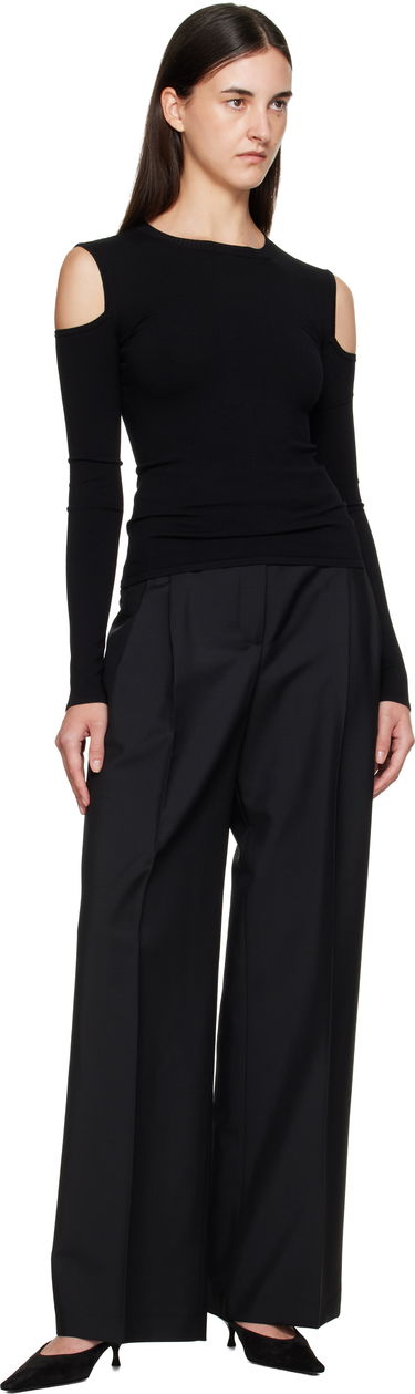 Тениска Max Mara Max Mara Vik Cold-Shoulder Top Черно | 2511361092600, 3