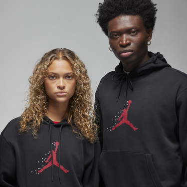 Суитчър Jordan Essentials Holiday Fleece Pullover Hoodie Черно | FD7465-010, 1
