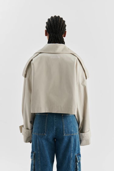 Палта AXEL ARIGATO Gaia Cropped Trench Coat Бежово | A2130001, 3