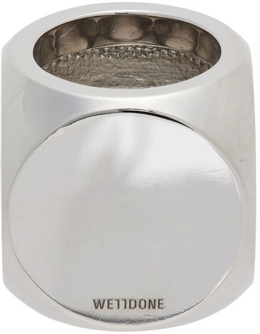 Пръстен We11done We11done Logo Dice Ring Металик | WD-AJ1-22-704-U-WH, 3