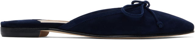 Manolo Blahnik Ballerimu Suede Mules