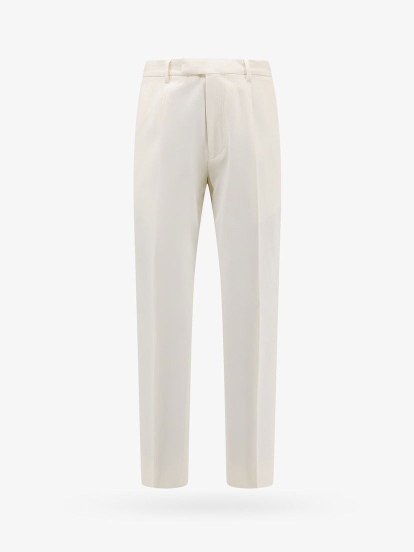 Панталони ZEGNA Formal Straight Fit Trousers Бяло | UDI04A7TP45N01R