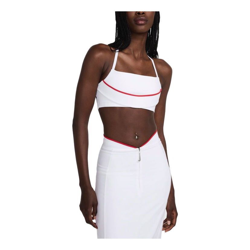 Пола Nike Sports Bra With Red Piping Бяло | FV5679-100