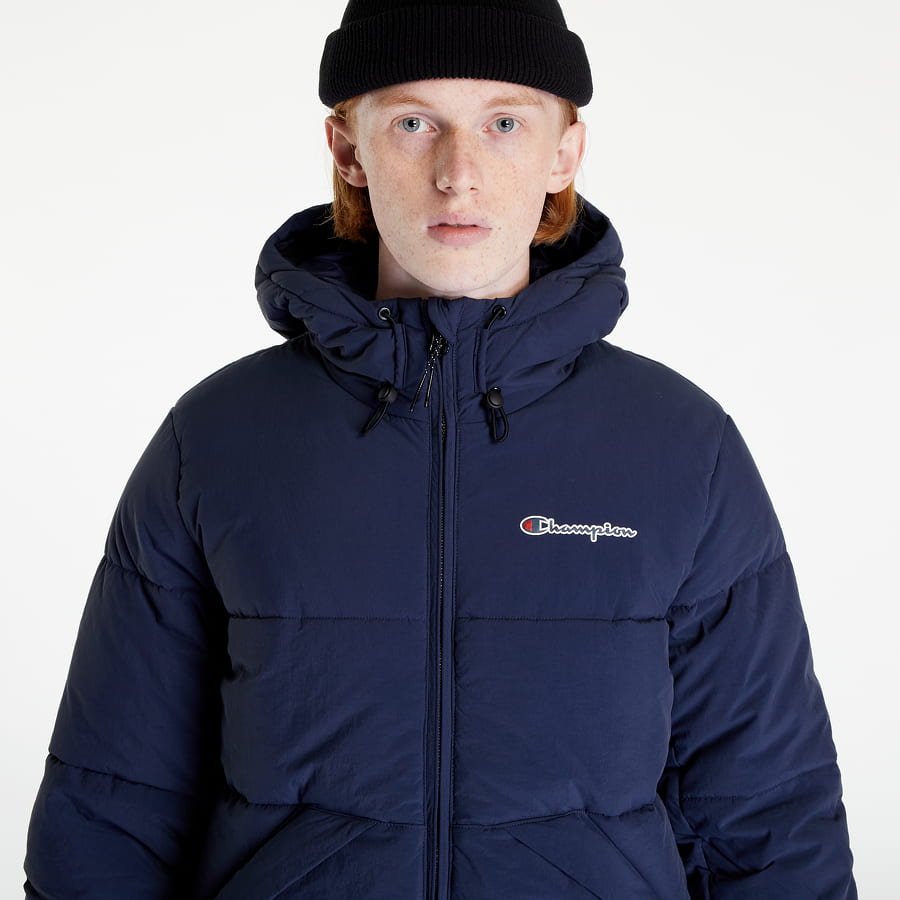 Пухо яке Champion Outdoor Hooded Jacket Тъмно синьо | 218083 CHA BS538, 1