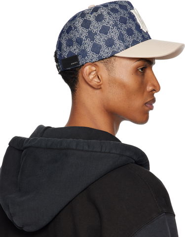 Шапка с козирка AMIRI AMIRI MA Leather Brim Denim Cap Тъмно синьо | AMHACP1061, 2