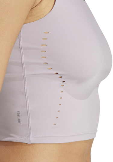 Съкратен топ adidas Originals ELEV HIIT Cropped Training Tank Top Лилаво | it7430, 3