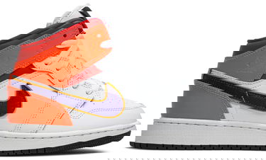 Кецове и обувки Jordan Air Jordan 1 Mid "White Court Purple Teal" GS Бяло | 554725-128, 0