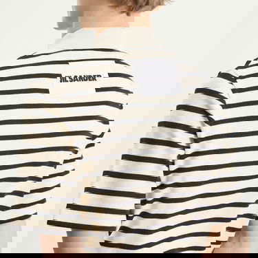 Поло тениска Jil Sander Stripe Short Sleeve Polo Бежово | J47GL0104-J46497-080, 5