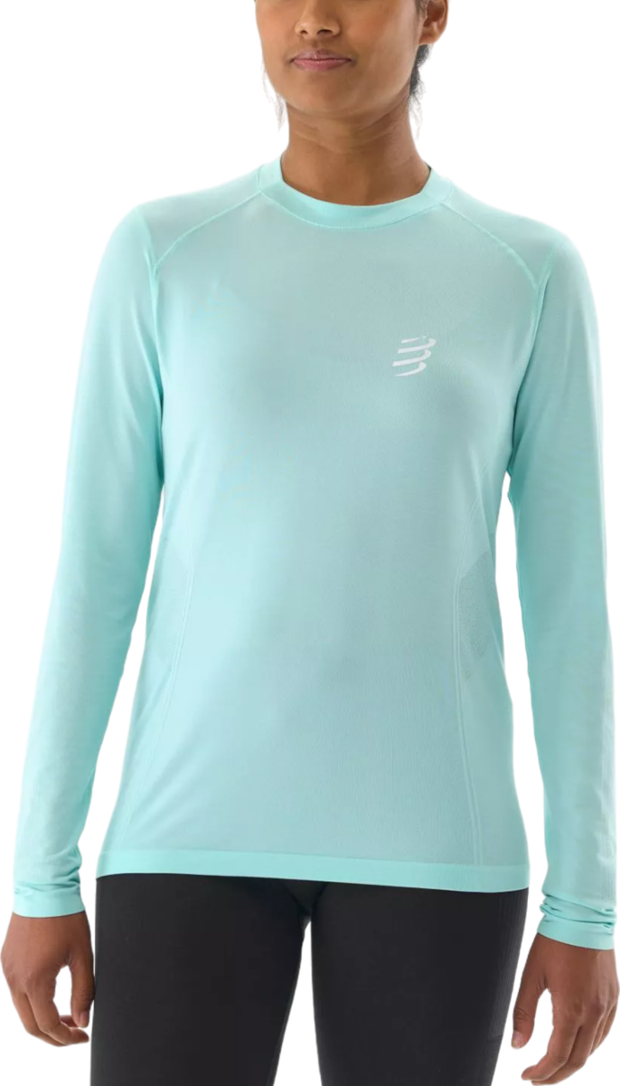 Тениска Compressport Performance Long Sleeve T-Shirt Тюркоазено | atsw4955053l