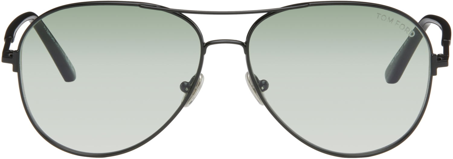 Слънчеви очила Tom Ford Tom Ford Polarized Clark Aviator Sunglasses Черно | FT0823_5901P, 0
