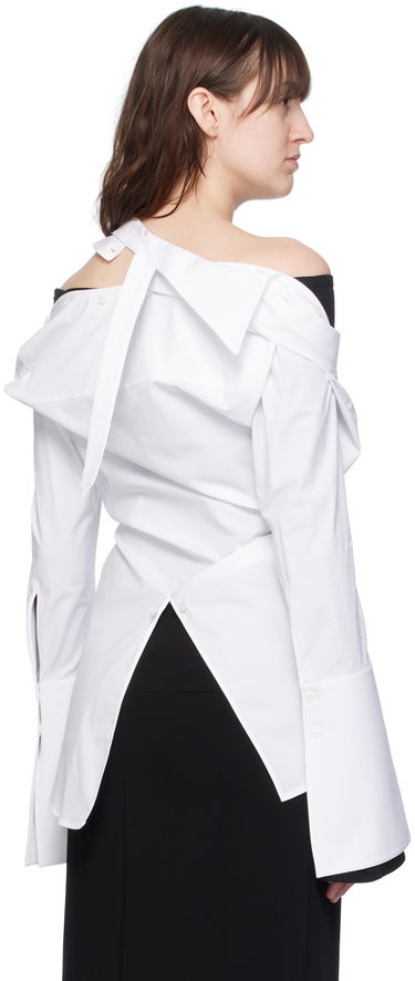 Риза Courrèges Modular Off Shoulder Shirt Бяло | 224CCH056CO0121, 2