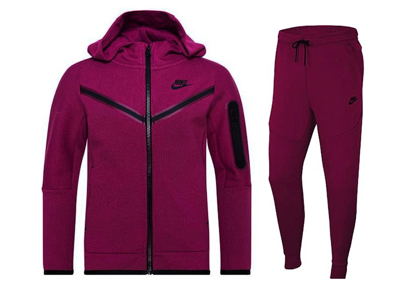 Комплект Nike Kids' Tech Fleece Full-Zip Hoodie & Joggers Set Лилаво | CU9223 653/CU9213 653