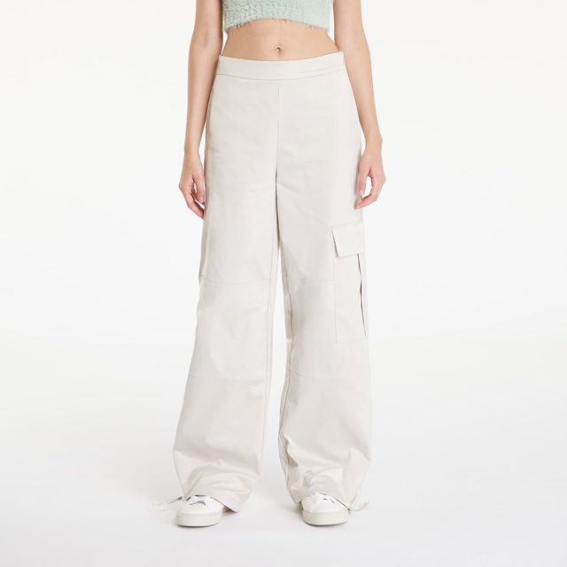 Satin Cargo Utility Pant Eggshell