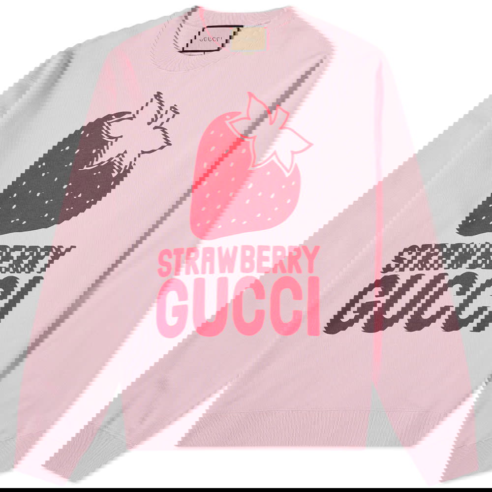 Пуловер Gucci Gucci Strawberry Sweat Розово | 681217-XJDV1-5904, 0