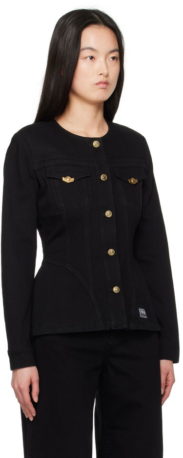 Яке Versace Versace Jeans Couture Fitted Denim Jacket Черно | E78HAS457_EDW040L54, 1