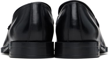 Кецове и обувки BOSS BOSS Leather Penny Loafers Черно | 50541699, 1