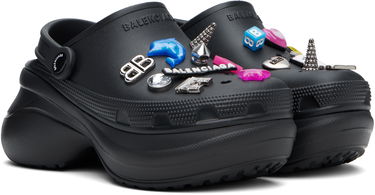 Облекло Balenciaga Balenciaga Crocs Edition Jibbitz Mules Черно | 720762 W0FOW, 3