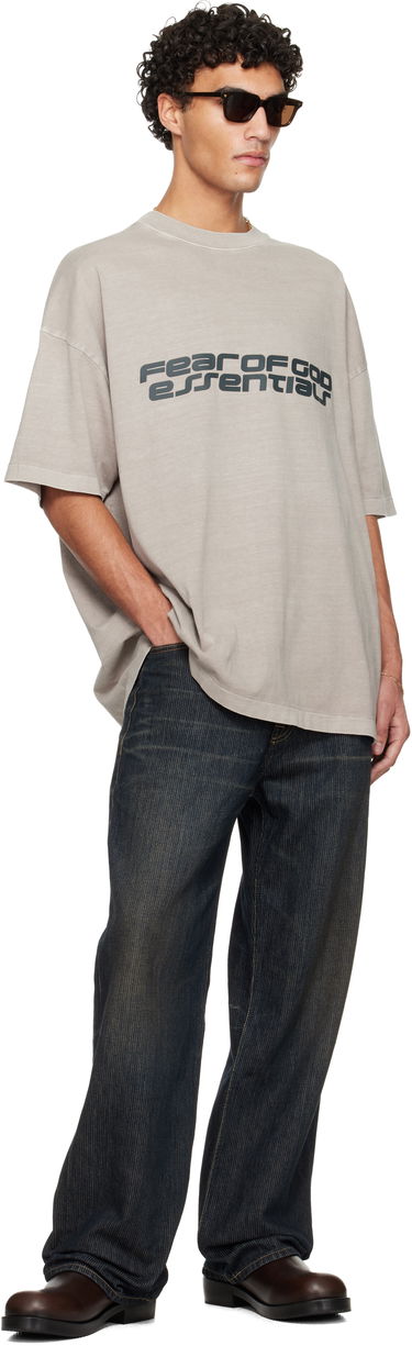 Тениска Fear of God Fear of God ESSENTIALS Holiday 'Fear Of God Essentials' 90s T-Shirt Бежово | 125HO254471F, 3