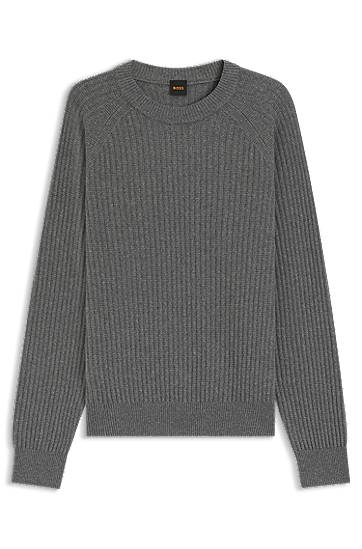 Relaxed-fit sweater with rib knit
