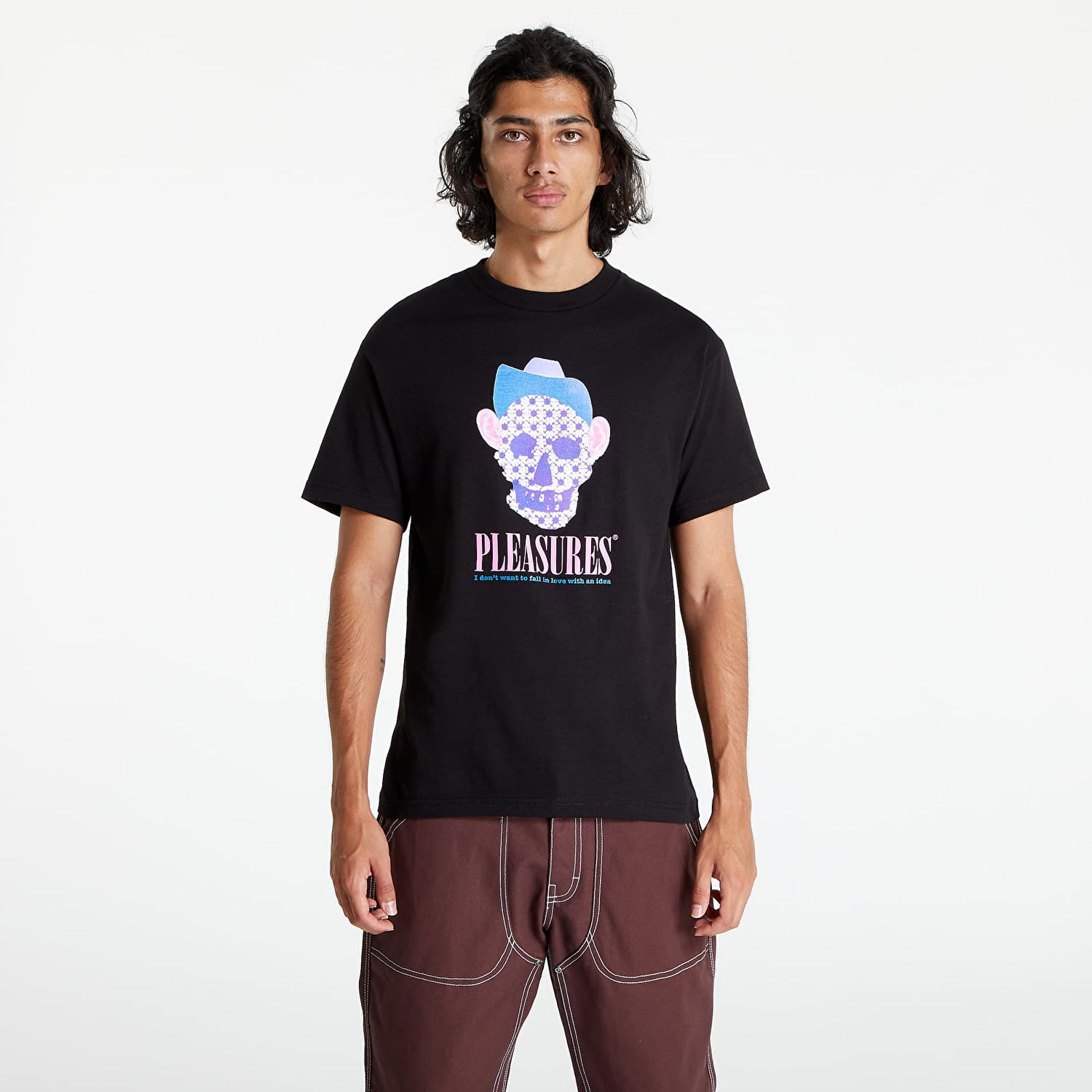 Тениска Pleasures Cowboy T-Shirt Черно | P22F059 BLACK, 0