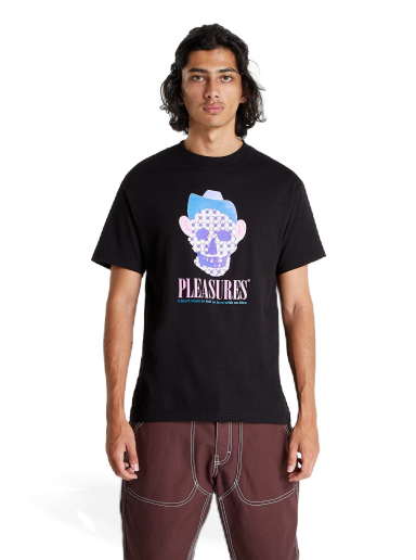 Тениска Pleasures Cowboy T-Shirt Черно | P22F059 BLACK