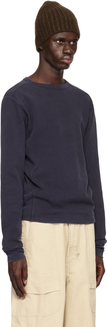 Тениска Entire Studios Entire Studios Thermal Long Sleeve T-Shirt Тъмно синьо | ES2260IN, 1