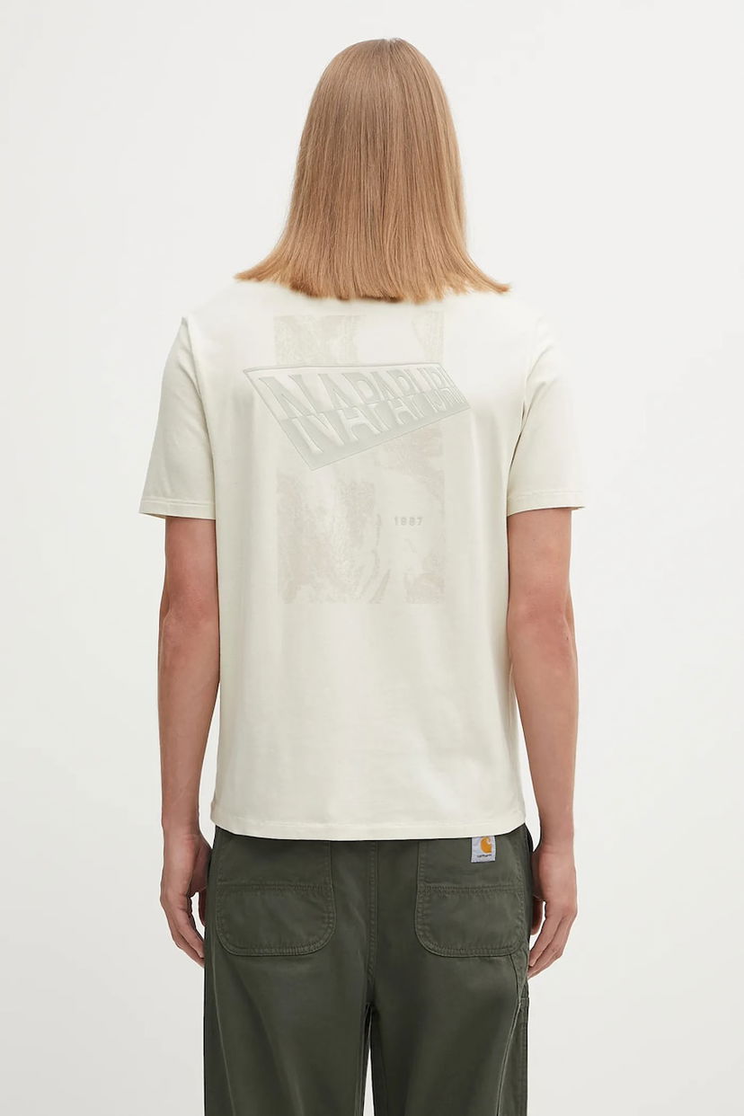 Тениска Napapijri S-Aren Graphic T-Shirt Бежово | NP0A88S4N1J1