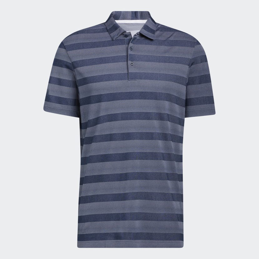 Поло тениска adidas Performance Striped Golf Polo Shirt Синьо | HE2298