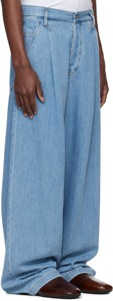 Дънки Dries Van Noten Dries Van Noten Pleated Jeans Синьо | 251-020923-1552, 4