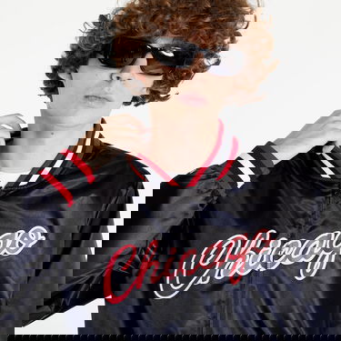 Яке бомбър Mitchell & Ness Slap Sticker Reversible Jacket Черно | OJZP4770-CBUYYPPPBLCK, 1