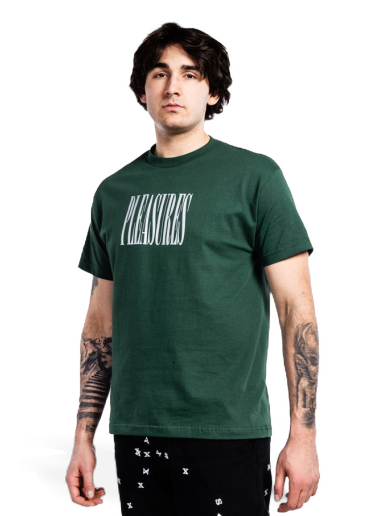 Тениска Pleasures Stretch T-Shirt Зелено | P21W044-GREEN