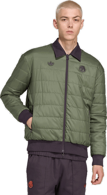 Яке бомбър adidas Originals FC Bayern Munich Icon Bomber Jacket Зелено | jm9434, 4