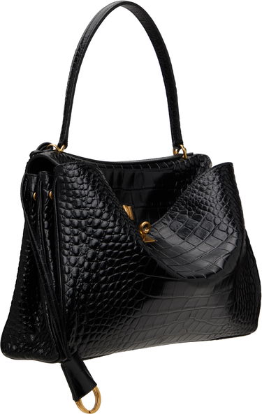 Голяма пазарска чанта Balenciaga Croc Rodeo Medium Bag Черно | 789772 2AA5L, 1
