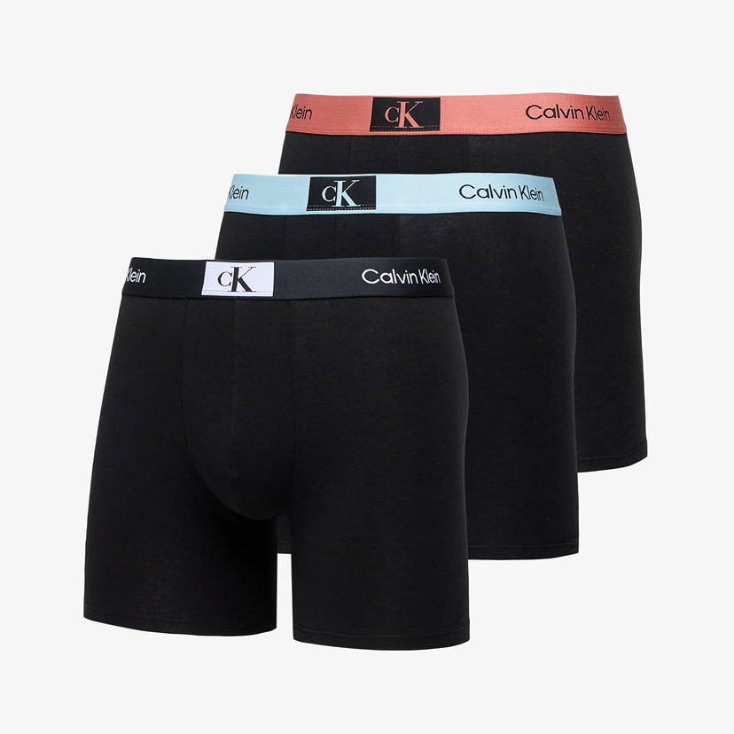 Боксерки CALVIN KLEIN Boxer Brief 3-Pack Black Черно | NB3529A MTF