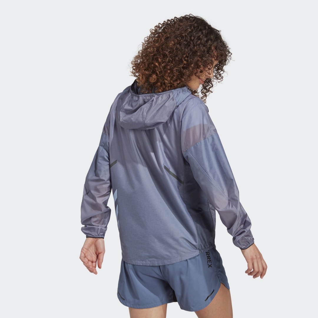 Яке adidas Performance Terrex Agravic Windweave Trail Running Jacket Синьо | HT9407, 1